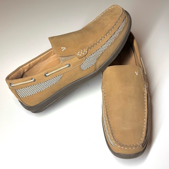 Vionic Men’s Earl Boat Loafers Shoes Leather Slip On Size- 10.5 - Picture 3 of 9